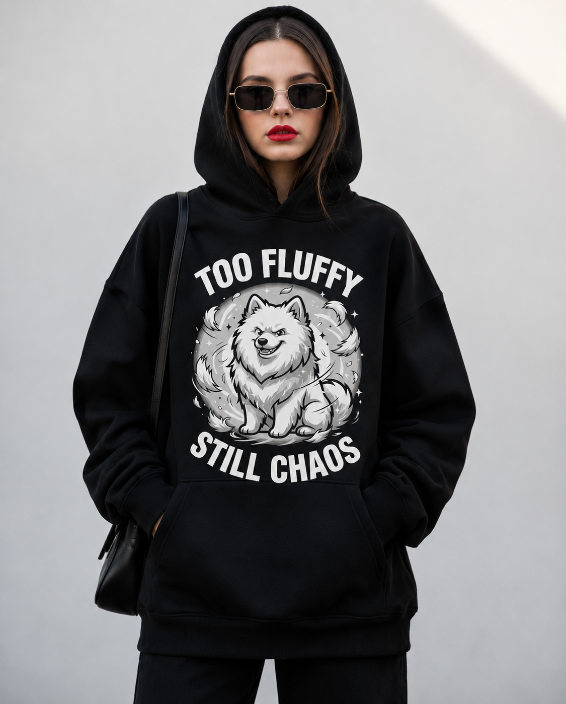 "Too Fluffy, Still Chaos" Hoodie