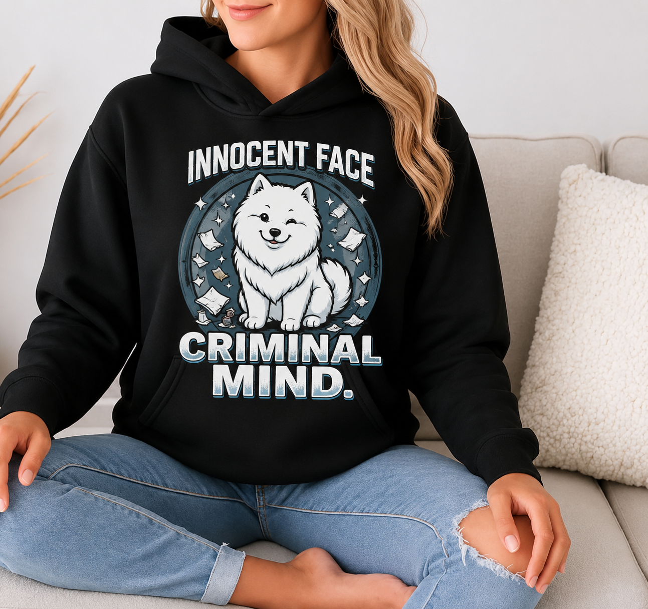 "Innocent Face, Criminal Mind" Hoodie