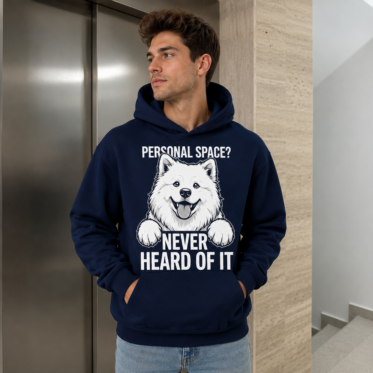 "Personal Space? Never Heard of It." Hoodie