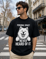 Personal Space Never Heard of It Samoyed tee - front design