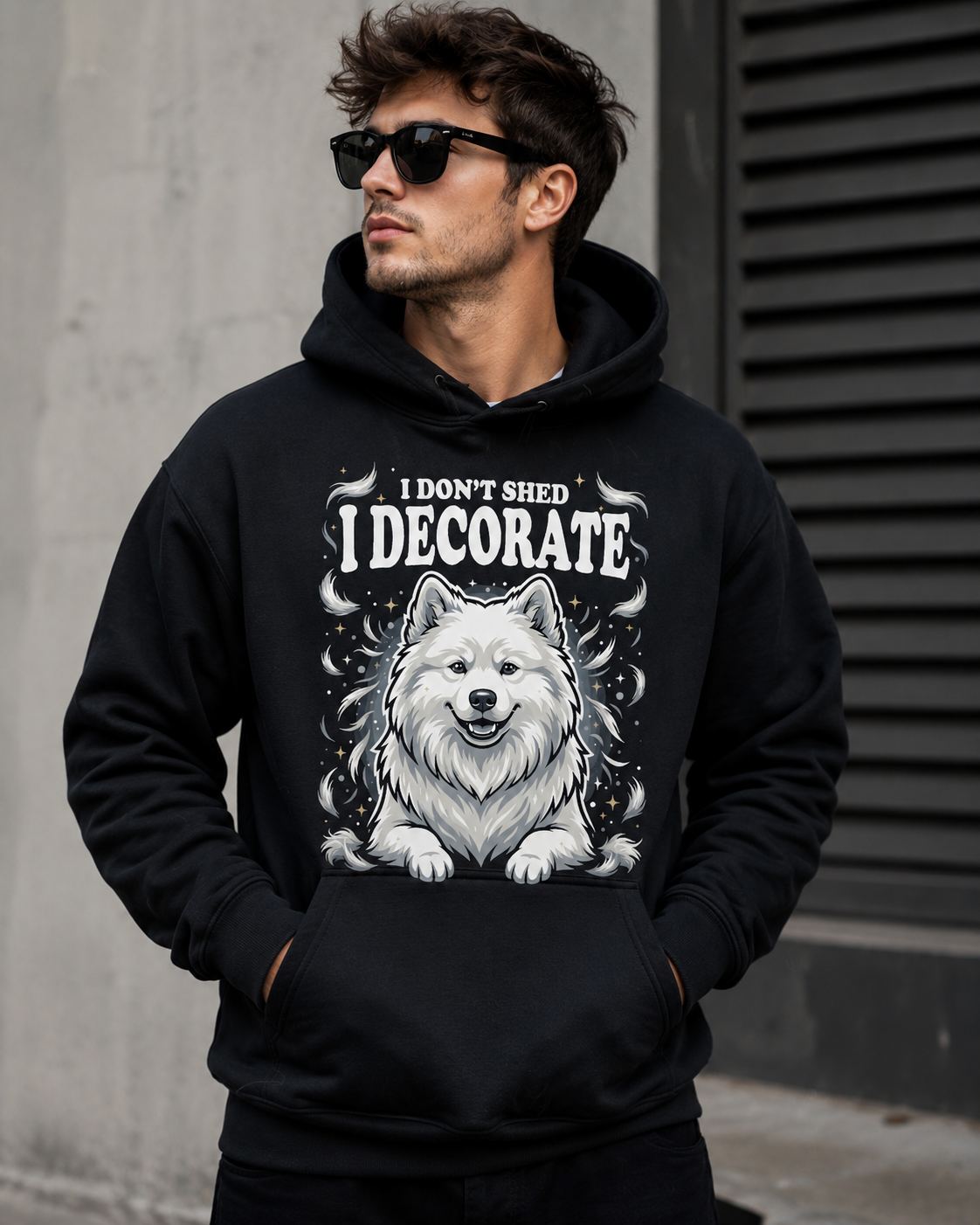 Samoyed themed t-shirt design featured in Samoyed Owner gallery