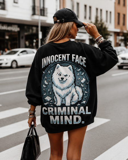 Innocent Face Criminal Mind Sweet Shirt