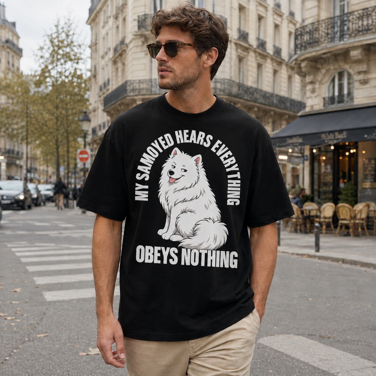 My Samoyed Hears Everything Funny Tee