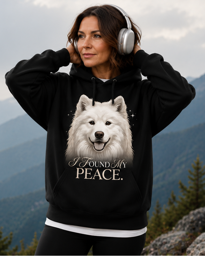 Samoyed dog owner celebrating Samoyed lifestyle - mobile banner