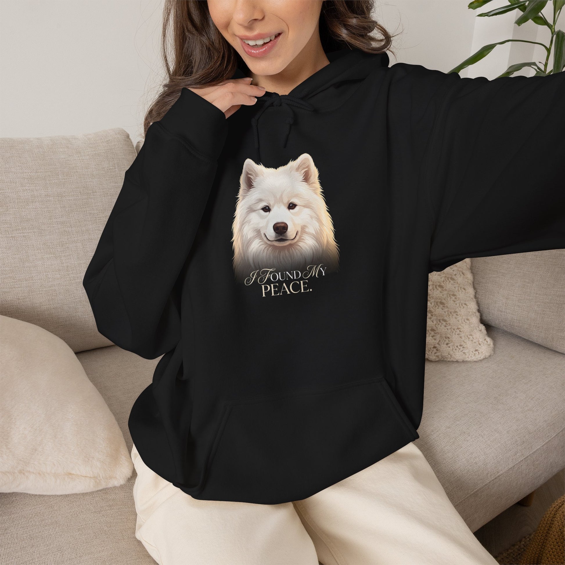 "I Found My Peace" Hoodie — black
