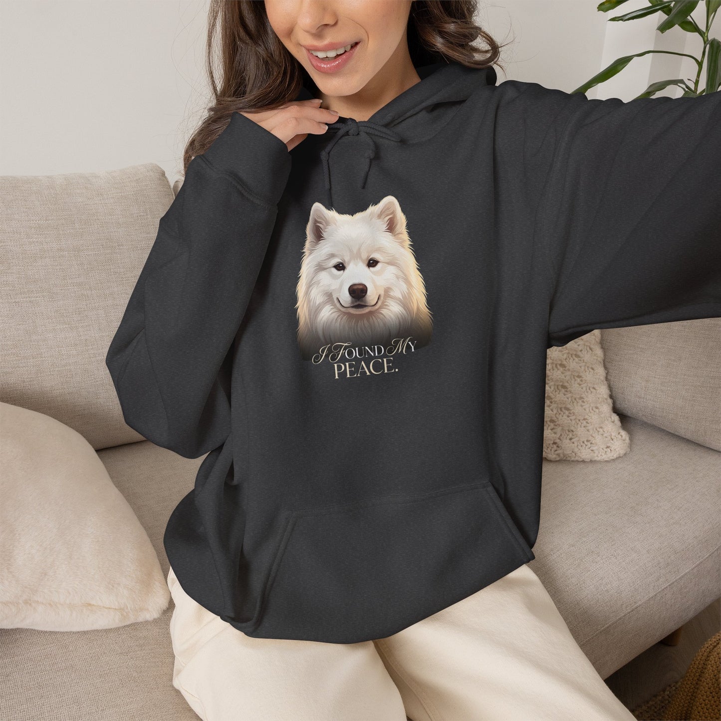 "I Found My Peace" Hoodie — dark heather