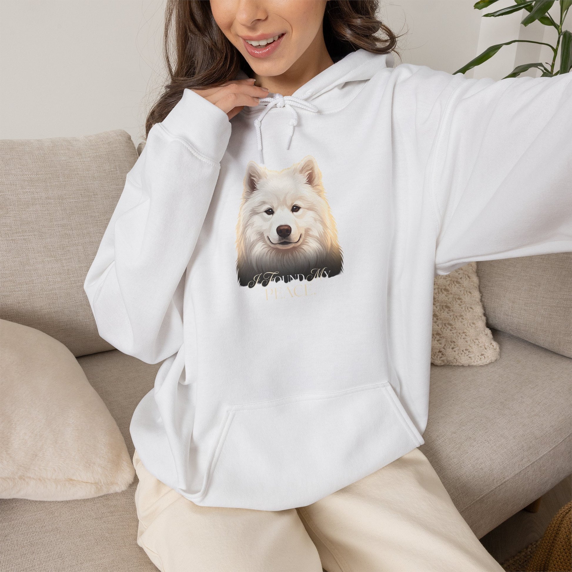 "I Found My Peace" Hoodie — white