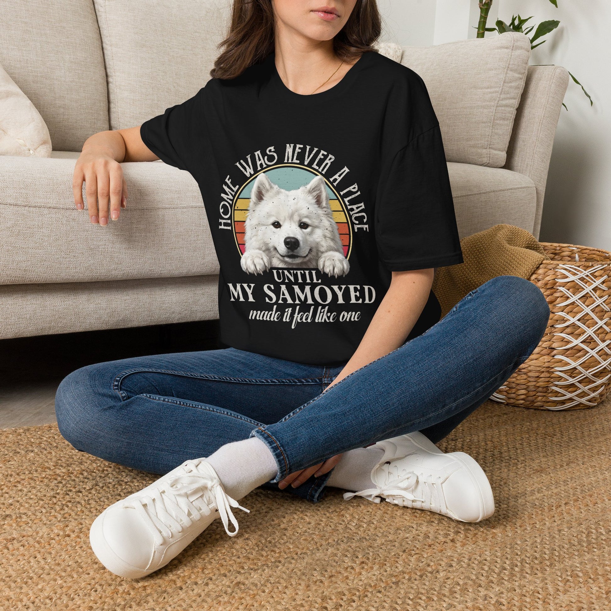 Home Was Never A Place tee — black