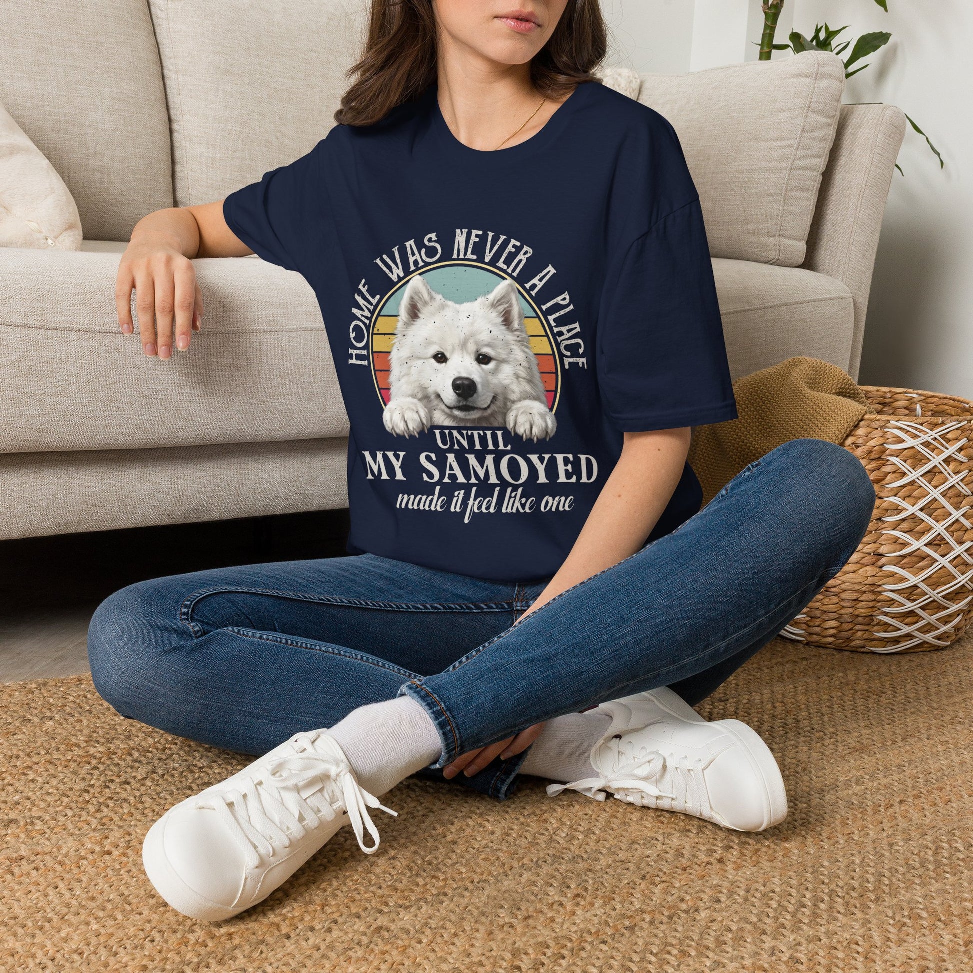 Home Was Never A Place tee — navy