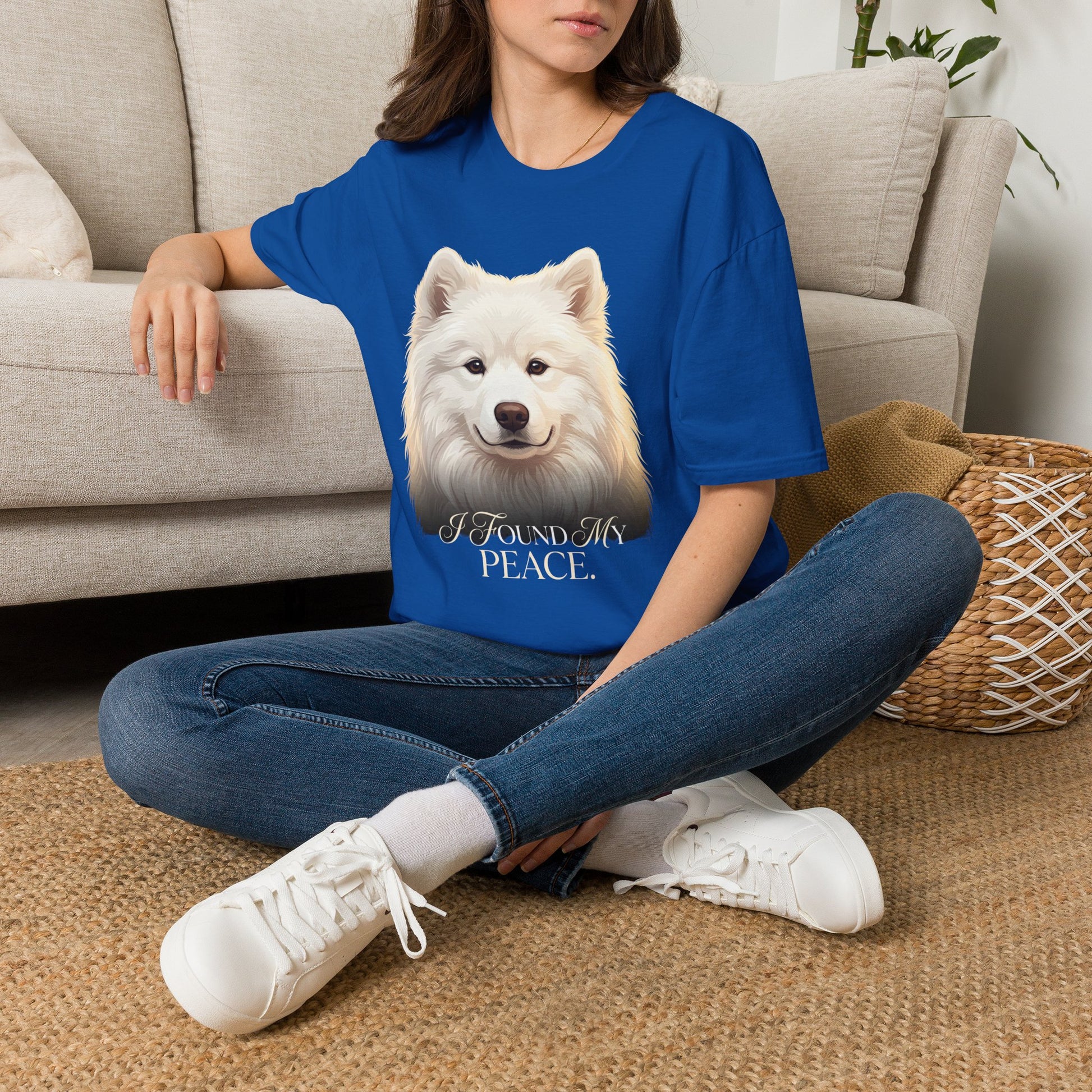 I Found My Peace — Samoyed Owner Tee — royal